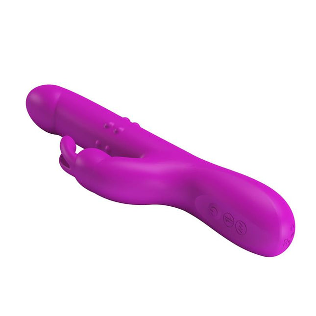 PRETTYLOVE Reese Vibe – мултифункционален вибратор с въртящи се топчета и USB зареждане