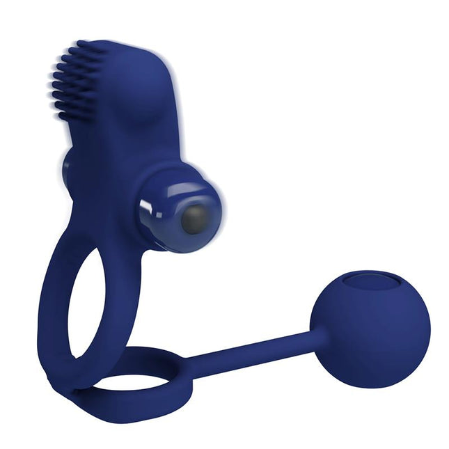 PRETTYLOVE Remington Double – вибриращ пенис пръстен с двойна стимулация