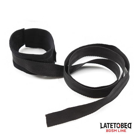 Restraint 3 Pieces Set Blindfold, Anklecuffs and Wristcuffs Adjustable