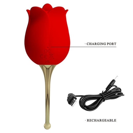 PRETTYLOVE Rose Lover – вибриращ стимулатор с 12 функции