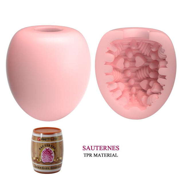 PRETTYLOVE Sauternes – гъвкав мъжки мастурбатор с текстуриран тунел