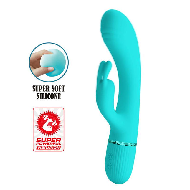 PRETTYLOVE Scocco Rabbit – водоустойчив вибратор с 10 режима