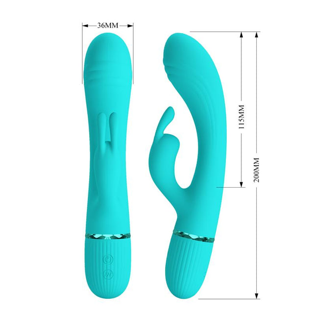 PRETTYLOVE Scocco Rabbit – водоустойчив вибратор с 10 режима