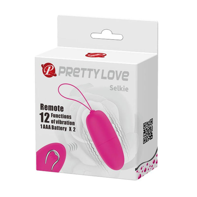 PRETTYLOVE Selkie – вибриращо яйце с дистанционно управление