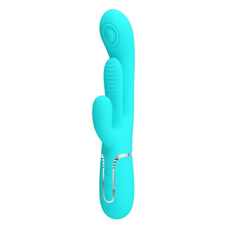 PRETTYLOVE Shania Tripple Rabbit – вибратор с 7 нива на вибрация и уникална текстура