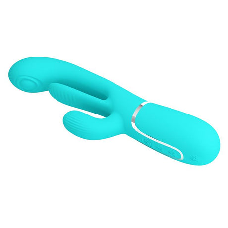 PRETTYLOVE Shania Tripple Rabbit – вибратор с 7 нива на вибрация и уникална текстура