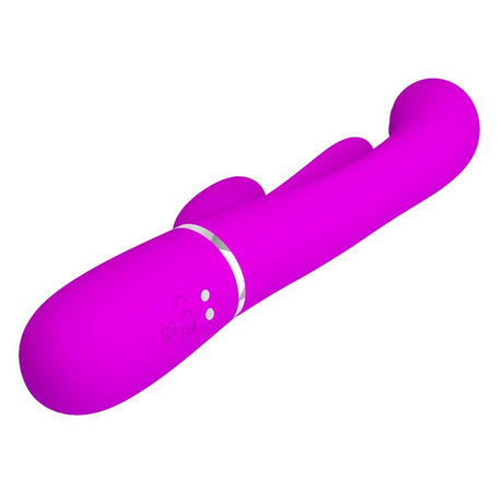 PRETTYLOVE Shania Vibe – вибратор с езиче и пулсации, силикон