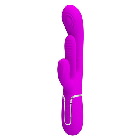 PRETTYLOVE Shania Vibe – вибратор с езиче и пулсации, силикон