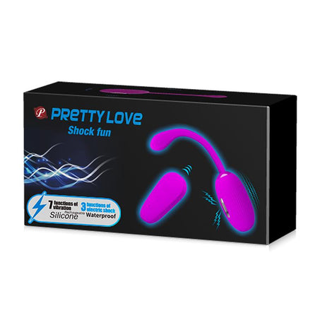PRETTYLOVE Shock Fun – вибриращо яйце с електрошок и дистанционно