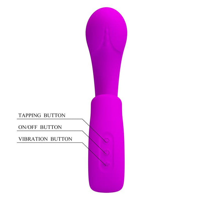 PRETTYLOVE Sibel Vibe – водоустойчив вибратор с 10 режима на вибрация и потупване