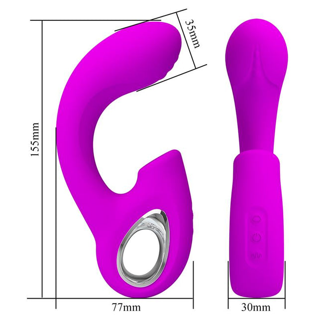 PRETTYLOVE Sibel Vibe – водоустойчив вибратор с 10 режима на вибрация и потупване