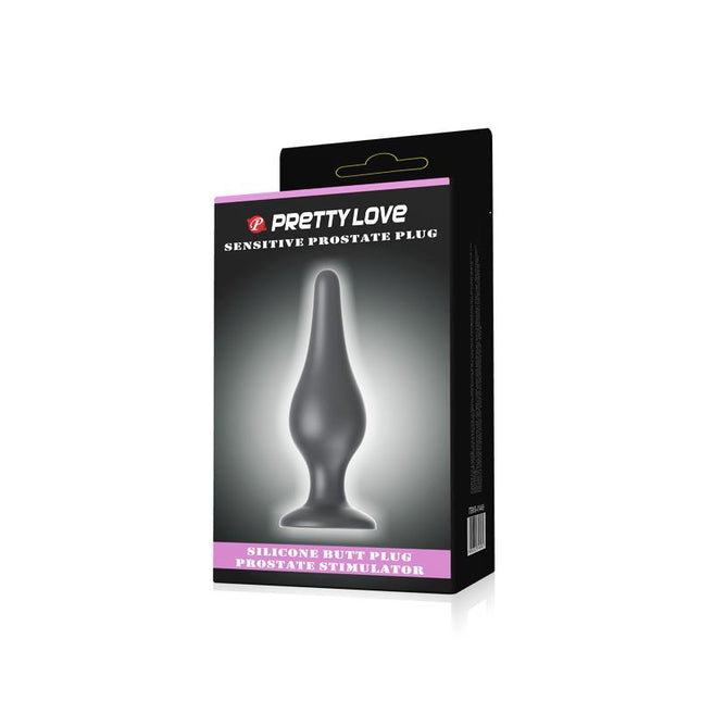 PRETTYLOVE Silicone Butt Plug 14 см – анален плъг с вакуумна основа