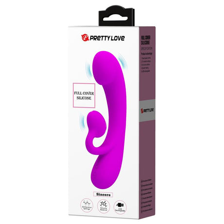 PRETTYLOVE Sincere Vibrator Full Cover – водоустойчив Rabbit вибратор с 10 режима