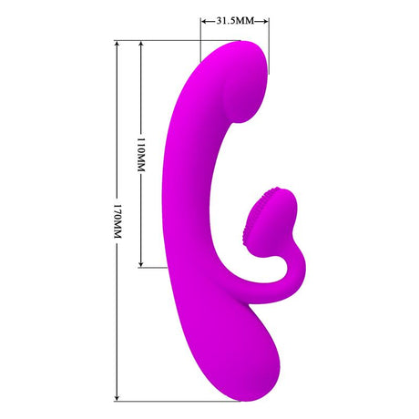 PRETTYLOVE Sincere Vibrator Full Cover – водоустойчив Rabbit вибратор с 10 режима