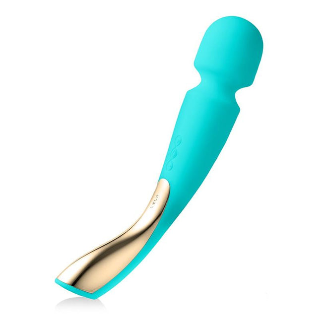 LELO Smart Wand 2 Large Aqua – мощен водоустойчив масажор с гъвкава глава