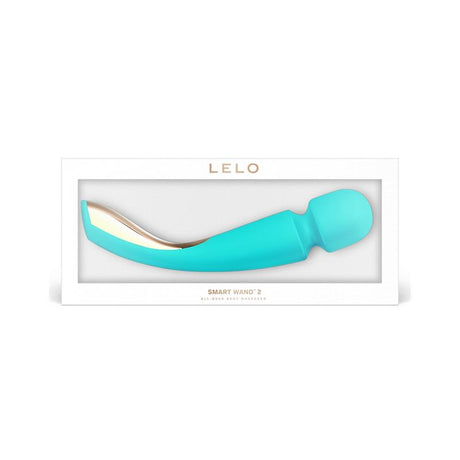 LELO Smart Wand 2 Large Aqua – мощен водоустойчив масажор с гъвкава глава