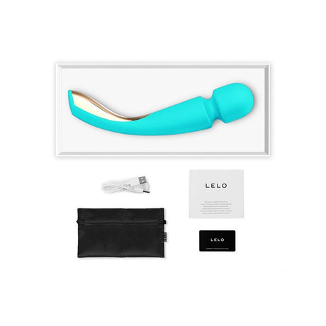 LELO Smart Wand 2 Large Aqua – мощен водоустойчив масажор с гъвкава глава