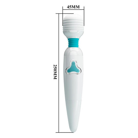 PRETTYLOVE Stavros Wand White – мощен вибратор с гъвкава глава