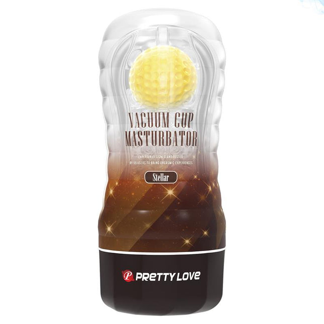 PRETTYLOVE Stellar Ball-Rolling Masturbator Cup – водоустойчив мастурбатор с текстуриран канал
