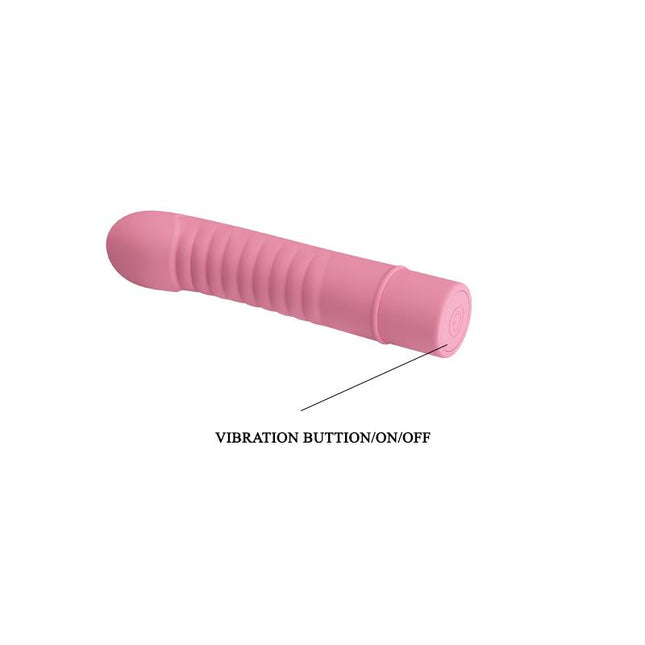 PRETTYLOVE Mick – силиконов стимулатор с 10 вибрации, розов