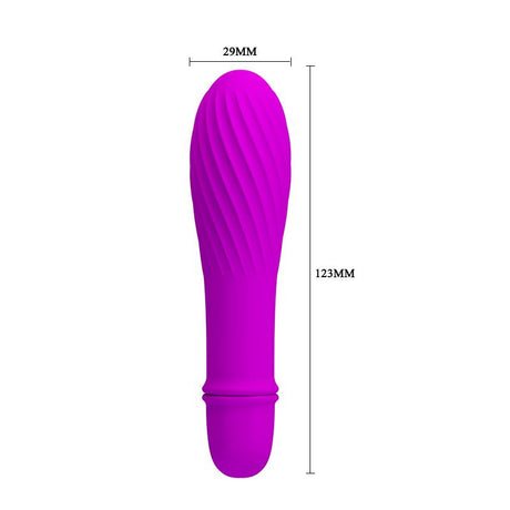 PRETTYLOVE Solomon Purple – компактен вибратор с 10 режима