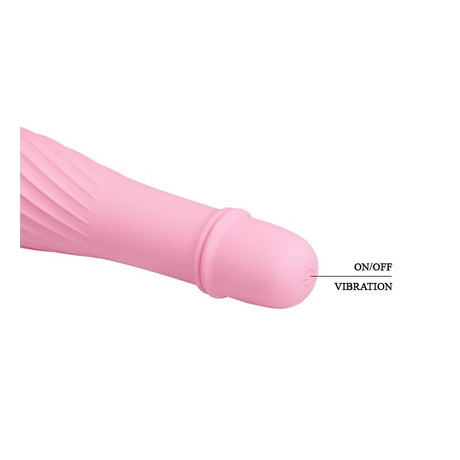 PRETTYLOVE Solomon Soft Pink – водоустойчив стимулатор с 10 режима