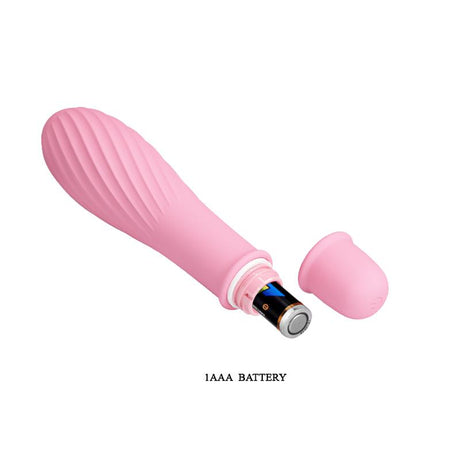 PRETTYLOVE Solomon Soft Pink – водоустойчив стимулатор с 10 режима