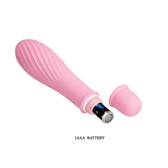 PRETTYLOVE Solomon Soft Pink – водоустойчив стимулатор с 10 режима