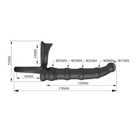 Tatum Cock Ring with Vibrating Plug Plug