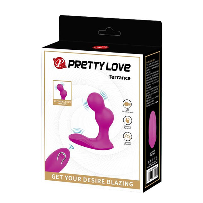 PRETTYLOVE Terrance – вибриращ анален плъг с дистанционно управление