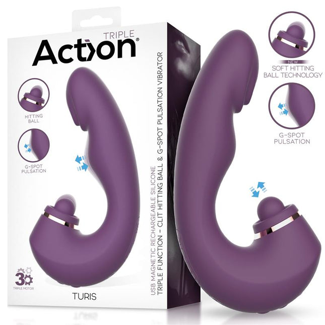 Action Turis – Вибратор с Soft Hitting Ball и тройна функция