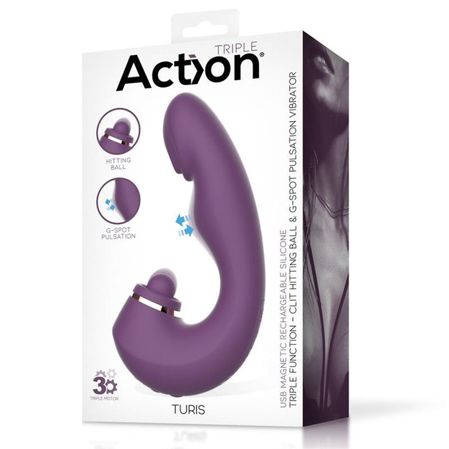 Action Turis – Вибратор с Soft Hitting Ball и тройна функция
