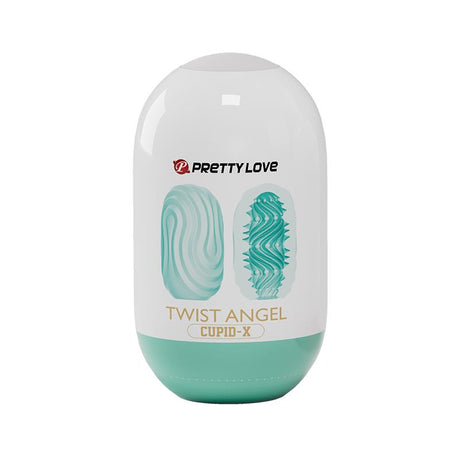 PRETTYLOVE Twist Angel Cupid X – мастурбатор яйце с еластична текстура