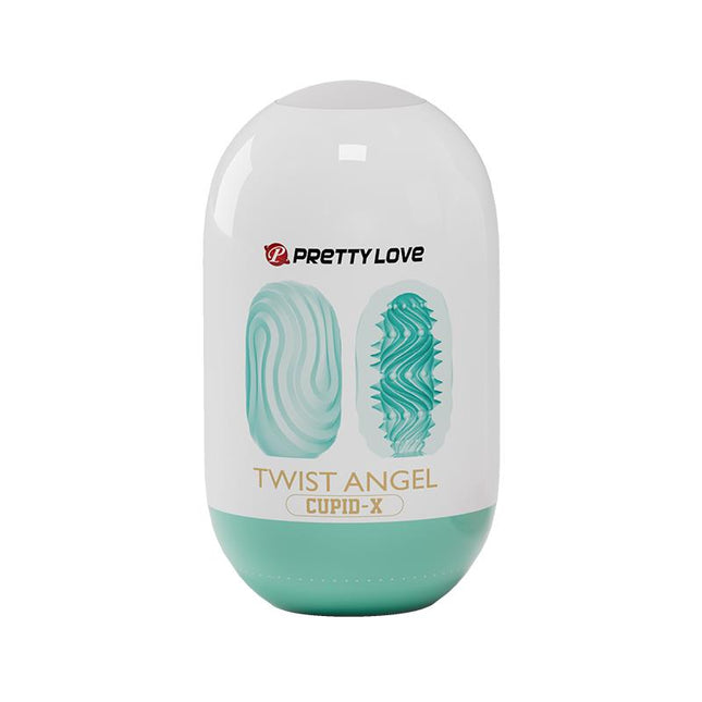 PRETTYLOVE Twist Angel Cupid X – мастурбатор яйце с еластична текстура
