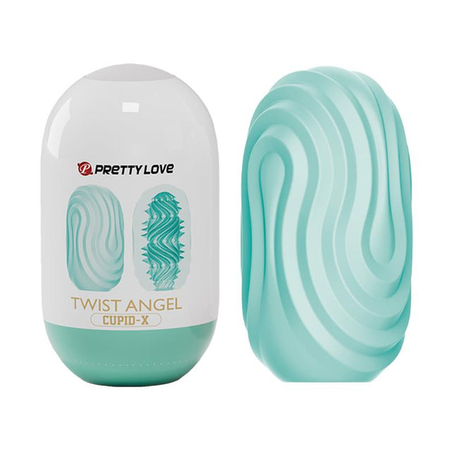 PRETTYLOVE Twist Angel Cupid X – мастурбатор яйце с еластична текстура