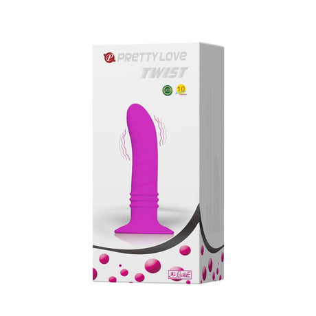 PRETTYLOVE Twist – анален вибратор с 10 режима, силиконов