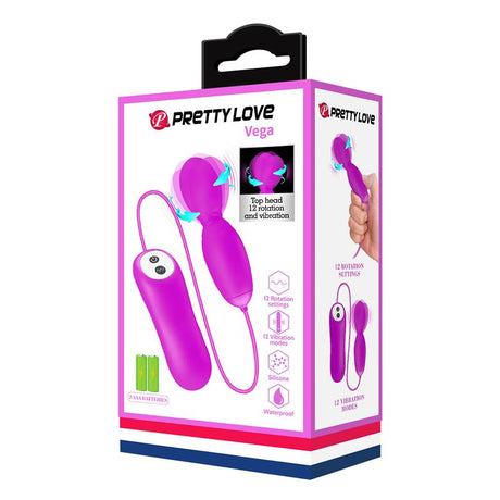 PRETTYLOVE Vega – вибриращо и въртящо се яйце с 12 режима