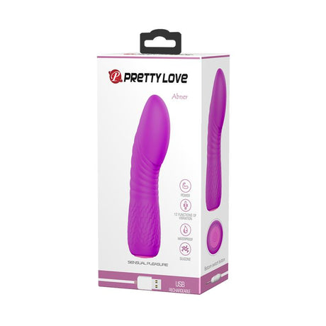 PRETTYLOVE Vibe Abner – USB вибратор от силикон с 12 режима