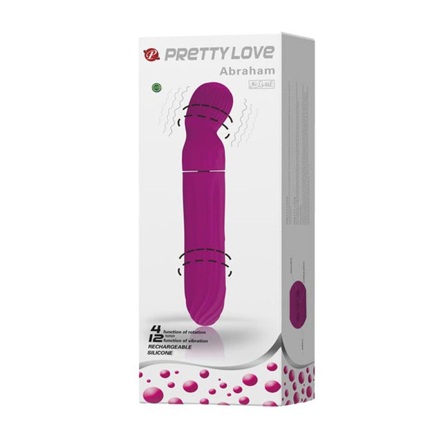 PRETTYLOVE Abraham Purple – вибратор с въртяща глава и 12 режима