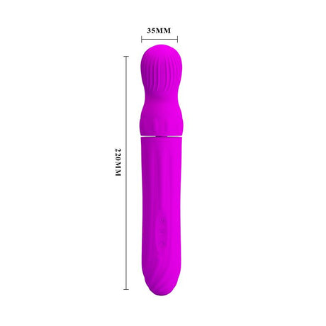 PRETTYLOVE Abraham Purple – вибратор с въртяща глава и 12 режима
