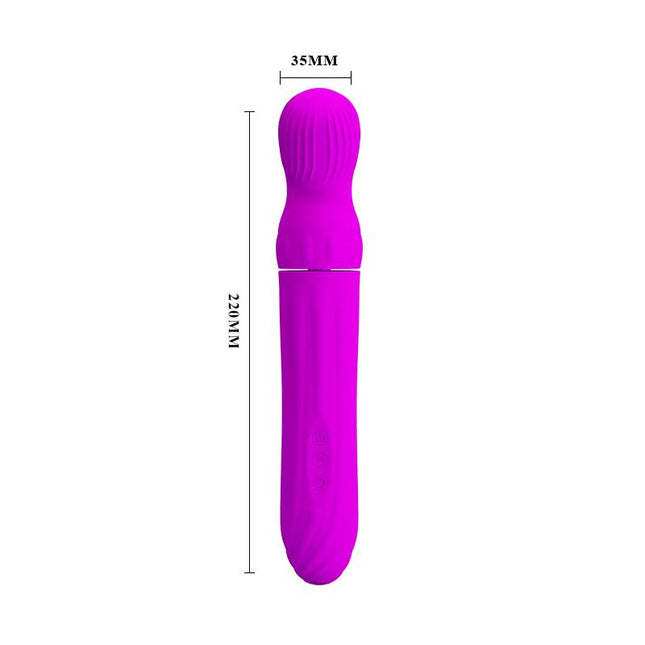 PRETTYLOVE Abraham Purple – вибратор с въртяща глава и 12 режима