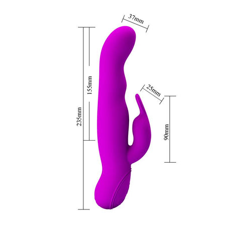 PRETTYLOVE Mystic Purple – водоустойчив вибратор с въртящи функции