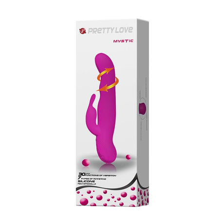 PRETTYLOVE Mystic Purple – водоустойчив вибратор с въртящи функции