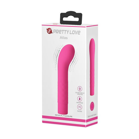 PRETTYLOVE Vibe Atlas Silicone Pink – водоустойчив вибратор с 10 функции