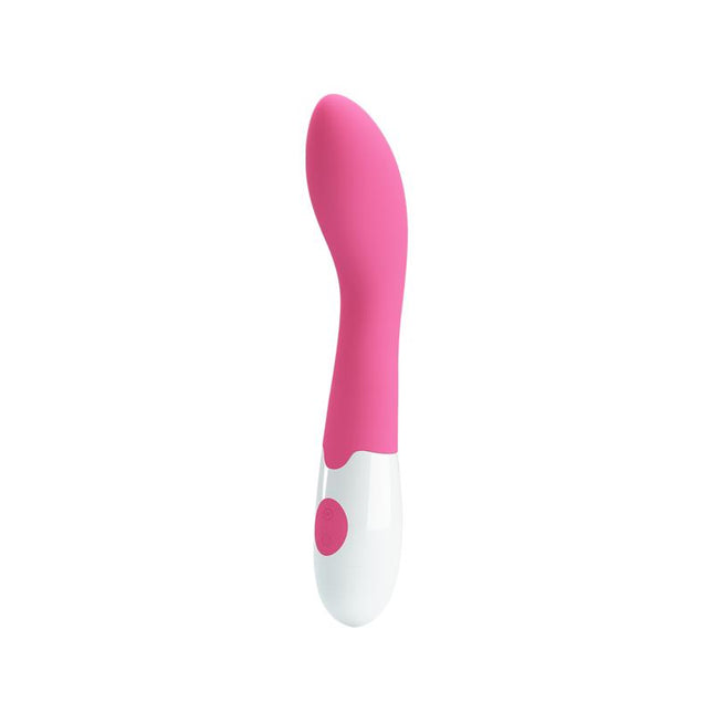 PRETTYLOVE Vibe Bishop Pink – вибратор с 30 режима и извито тяло