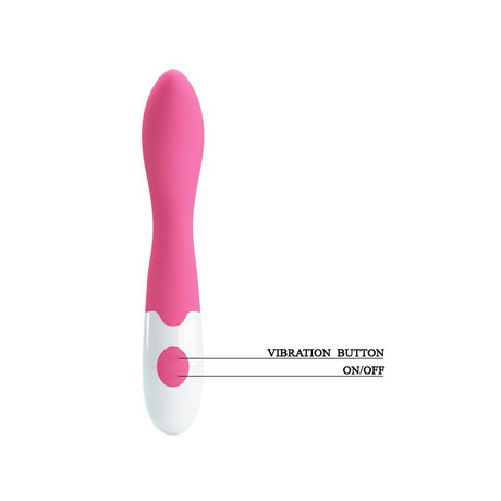 PRETTYLOVE Vibe Bishop Pink – вибратор с 30 режима и извито тяло