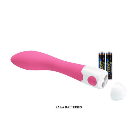 PRETTYLOVE Vibe Bishop Pink – вибратор с 30 режима и извито тяло