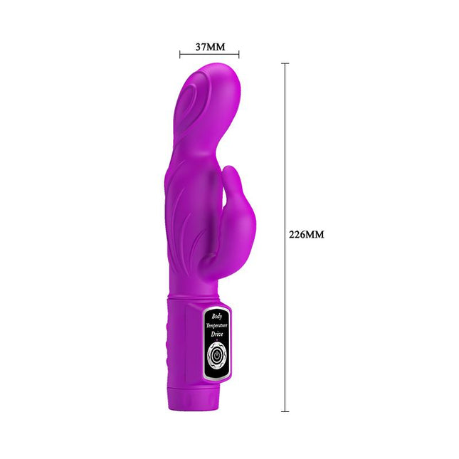 PRETTYLOVE Vibe Body Touch Purple – мултифункционален вибратор с две мотори