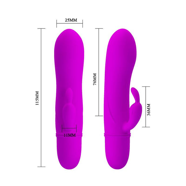 PRETTYLOVE Vibe Caesar Purple – водоустойчив G-точка вибратор
