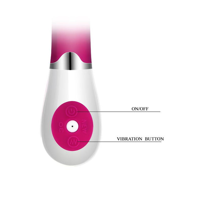 PRETTYLOVE Vibe Daniel Pink – вибратор с 30 функции и извит дизайн